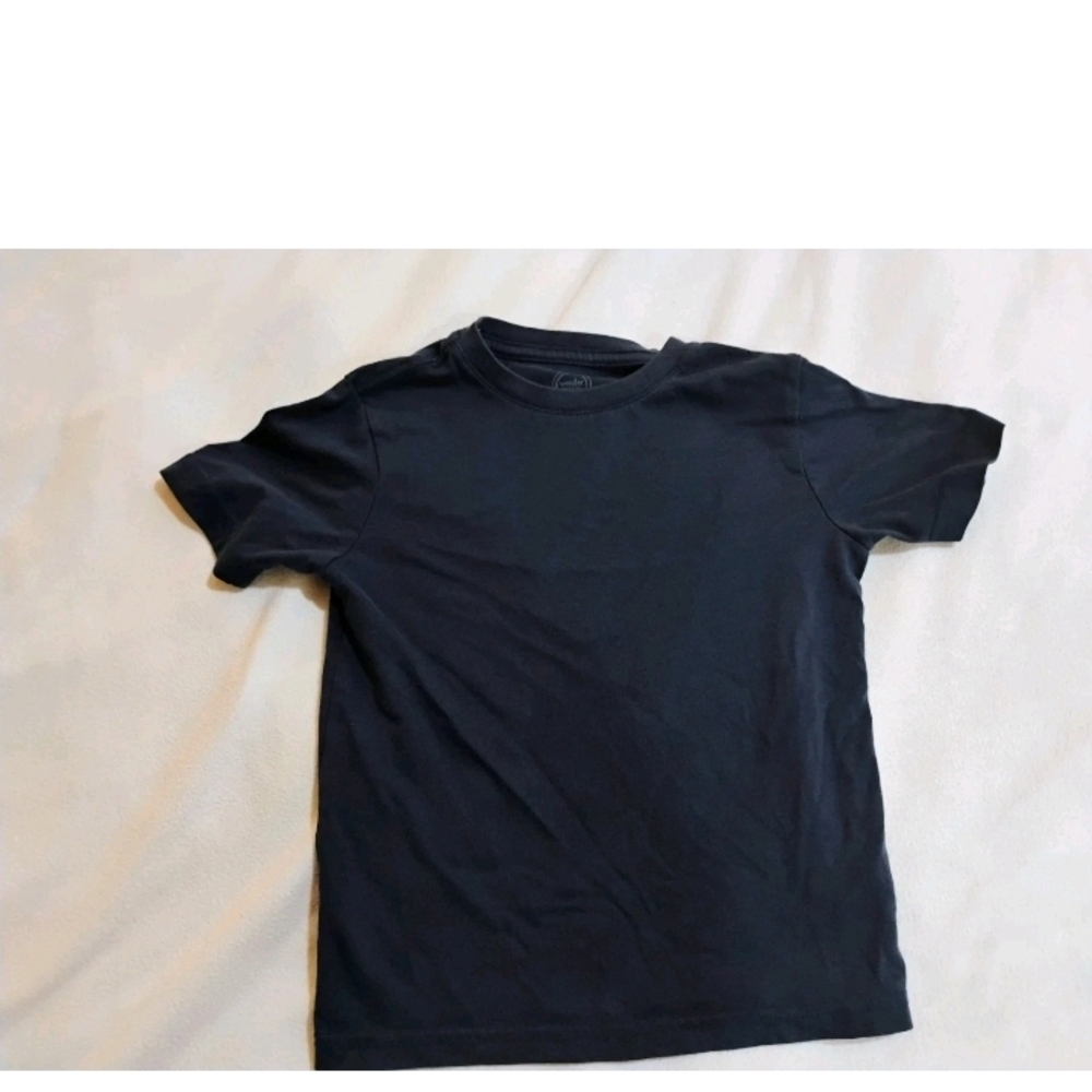 Wonder Nation Kids Navy Blue Short Sleeve Tee